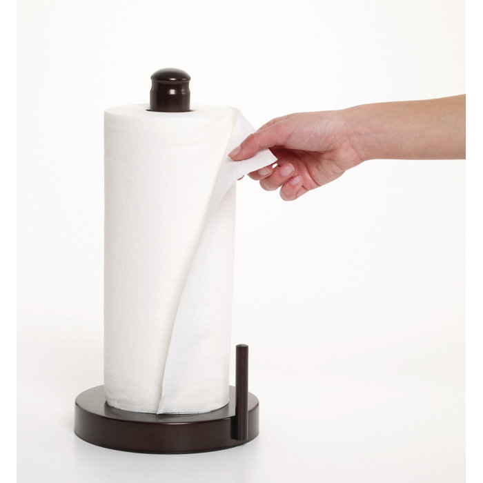 Kamenstein Perfect Tear Paper Towel Holder, 13Inch, Dark Brown